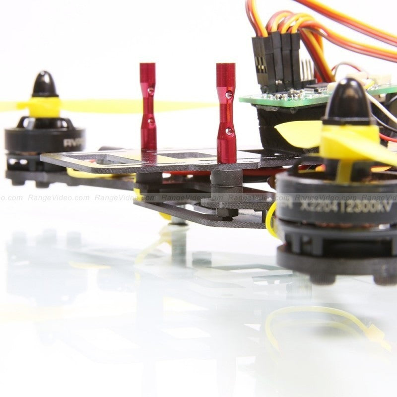 HQ 4.5mm Round Female-Female Standoff M3x0.5x25mm - red (2pcs/set)