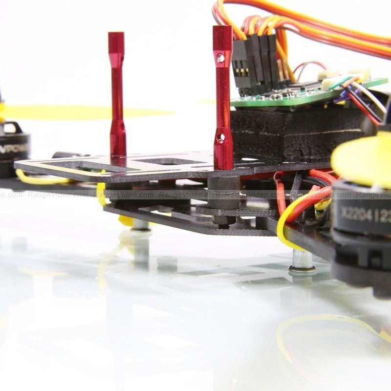 HQ 4.5mm Round Female-Female Standoff M3x0.5x35mm - red (2pcs/set)