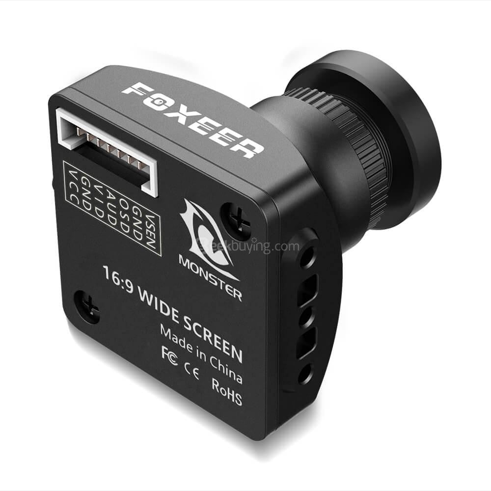 Foxeer Monster V2 1200TVL 1/3 CMOS 16:9 PAL/NTSC IR Block FPV Camera w/ OSD and Audio