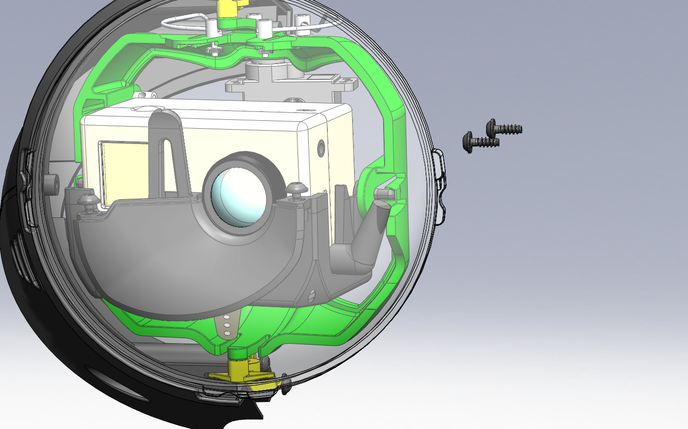 RVJET 1950 mm FPV Flying Wing Kit with Pan and Tilt Dome- EPP Black