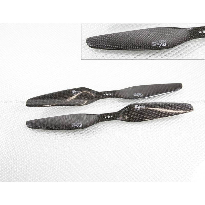 RVPROP  13 X 5.5  Carbon Fiber Multirotor Propeller CW & CCW Propeller Set 