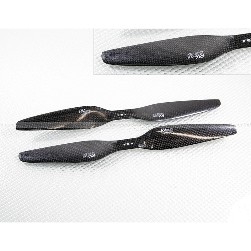 RVPROP  14 X 5.5  Carbon Fiber Multirotor Propeller CW & CCW Propeller Set 