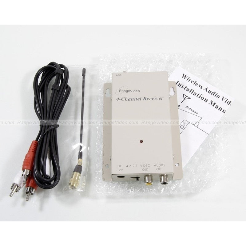 1.3GHz audio/video receiver with Comtech RF module (4 channel) - RangeVideo