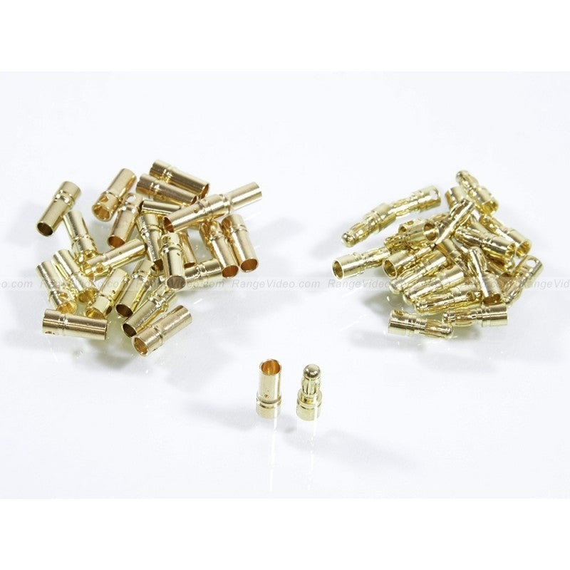 3.5mm male and female golden connectors