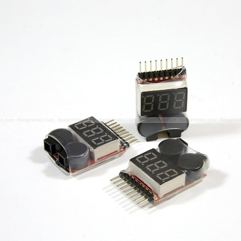 Lipo Battery Voltage Tester & 2-8S Low Voltage Buzzer