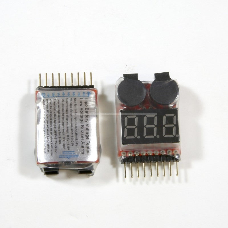 Lipo Battery Voltage Tester & 2-8S Low Voltage Buzzer