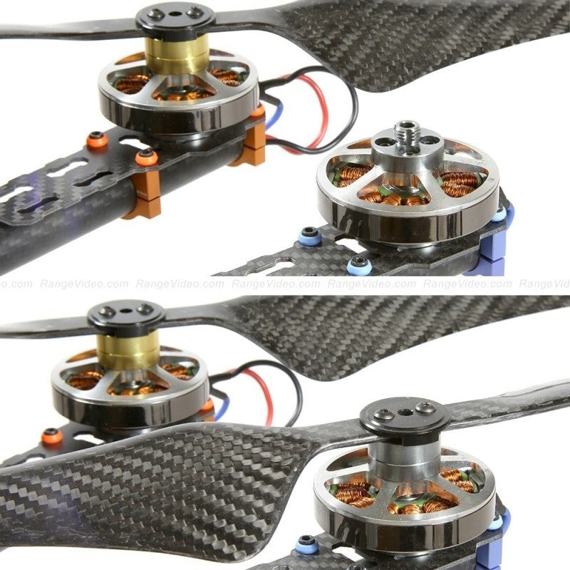 1 Pair CW/CCW CNC Aluminum Alloy Quick Mount Propeller Adapter Propeller Base Holder-Yellow