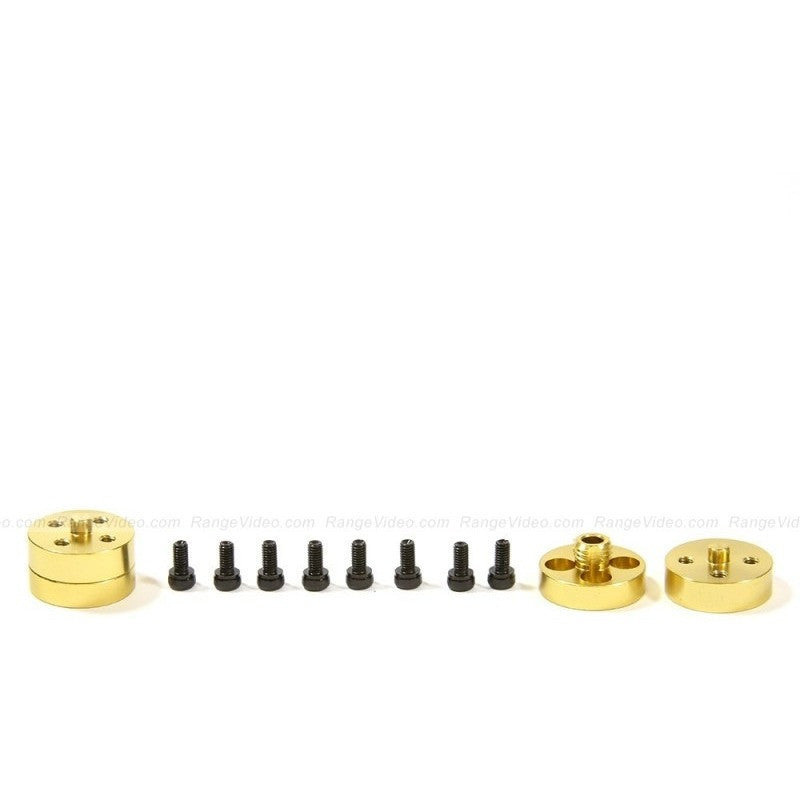 1 Pair CW/CCW CNC Aluminum Alloy Quick Mount Propeller Adapter Propeller Base Holder-Yellow