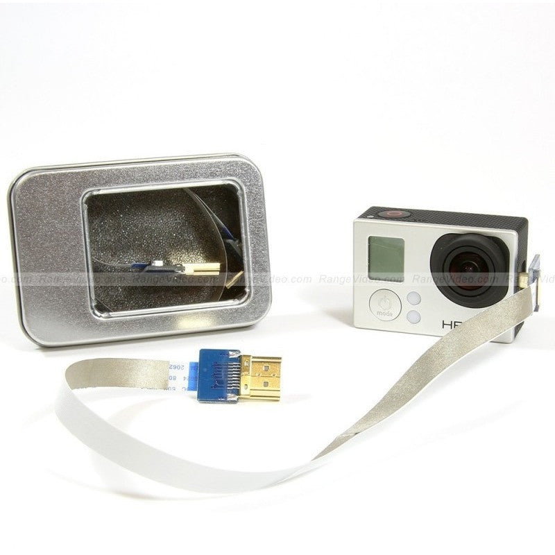 Thin HDMI Mini to Standard HDMI Flat Ribbon Cable –30cm