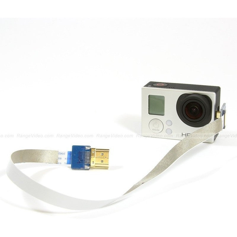 Thin HDMI Mini to Standard HDMI Flat Ribbon Cable –30cm