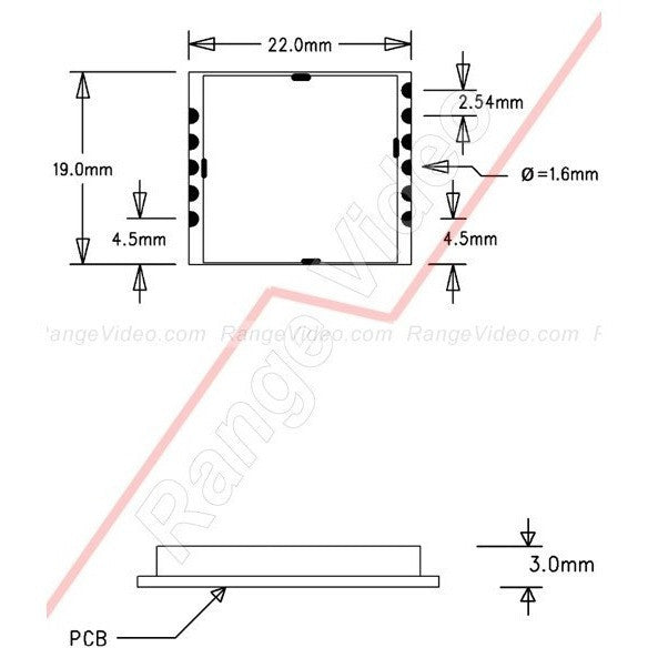M5802 5.8GHz 200mW 3V transmitter module.