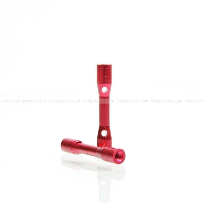 HQ 4.5mm Round Female-Female Standoff M3x0.5x30mm - red (2pcs/set)