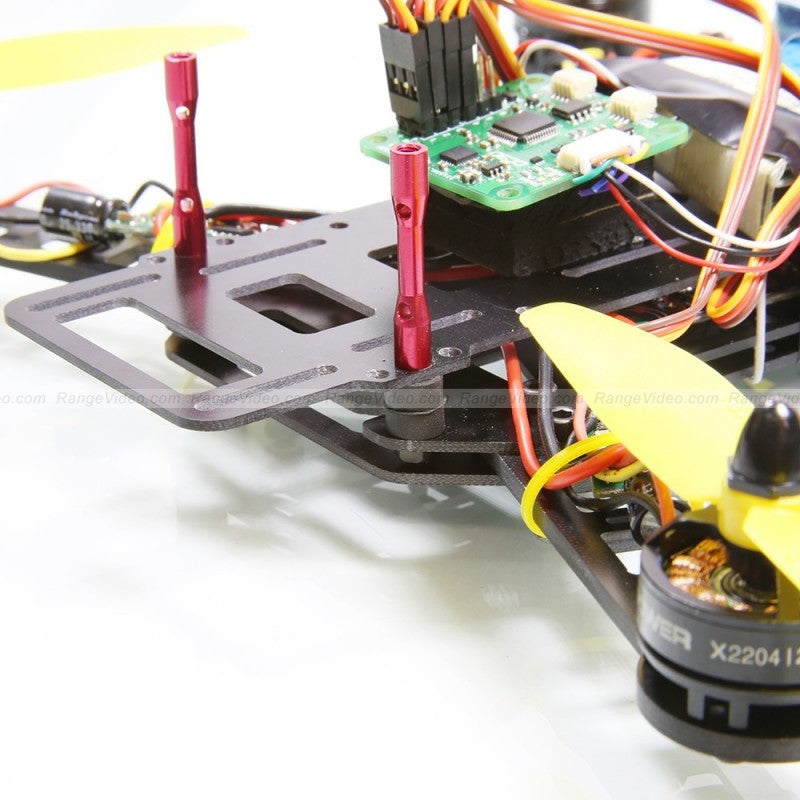 HQ 4.5mm Round Female-Female Standoff M3x0.5x30mm - red (2pcs/set)