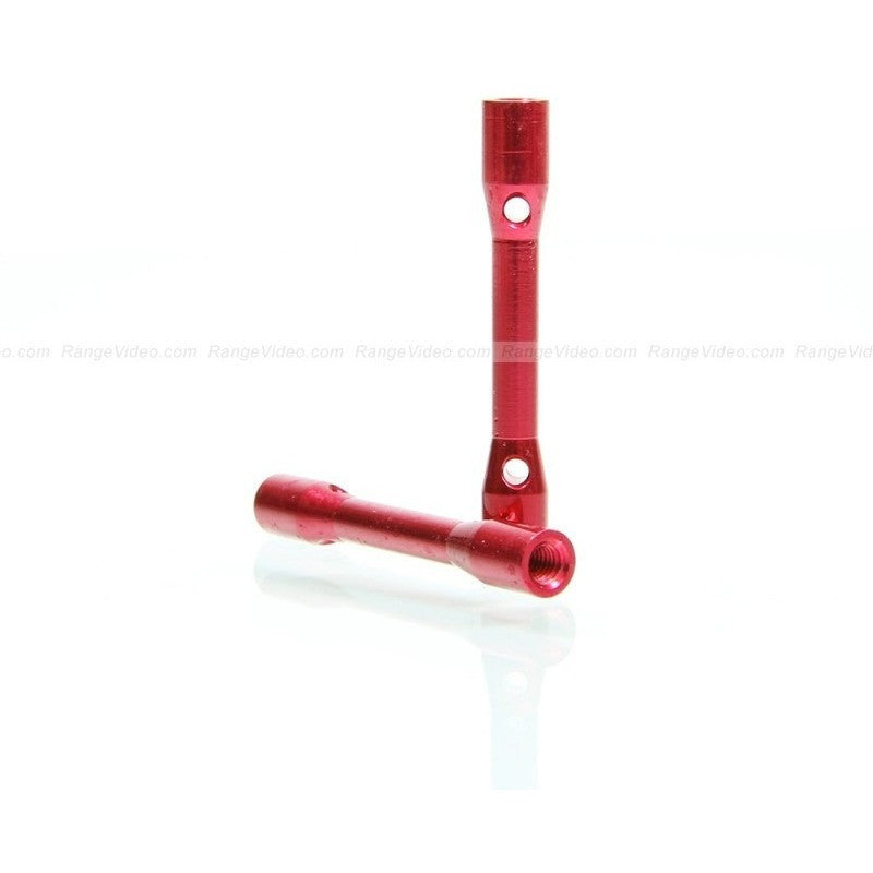 HQ 4.5mm Round Female-Female Standoff M3x0.5x35mm - red (2pcs/set)