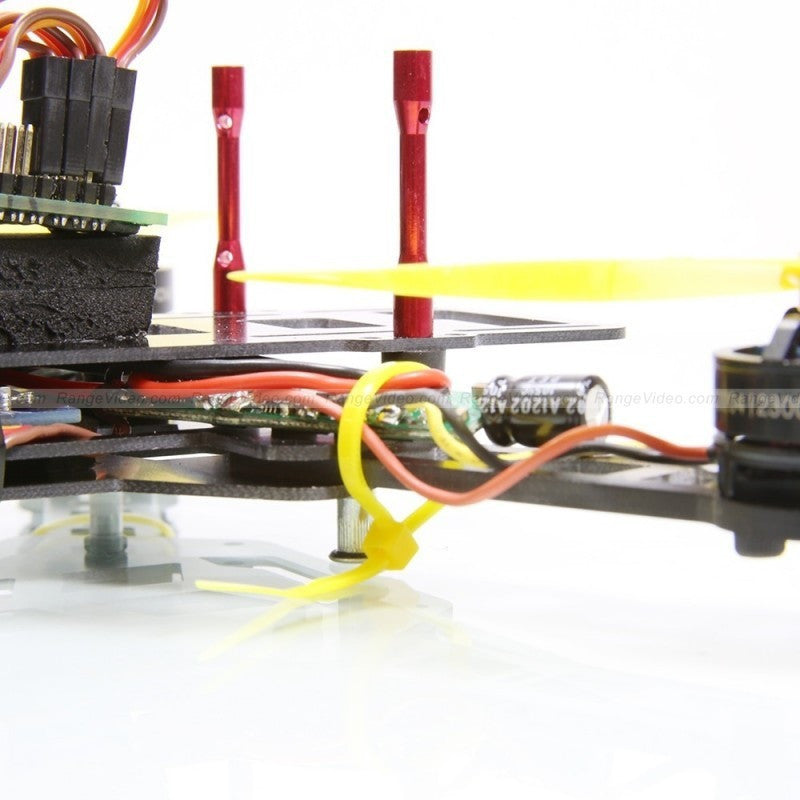 HQ 4.5mm Round Female-Female Standoff M3x0.5x35mm - red (2pcs/set)