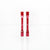 HQ 4.5mm Round Female-Female Standoff M3x0.5x40mm - red (2pcs/set)