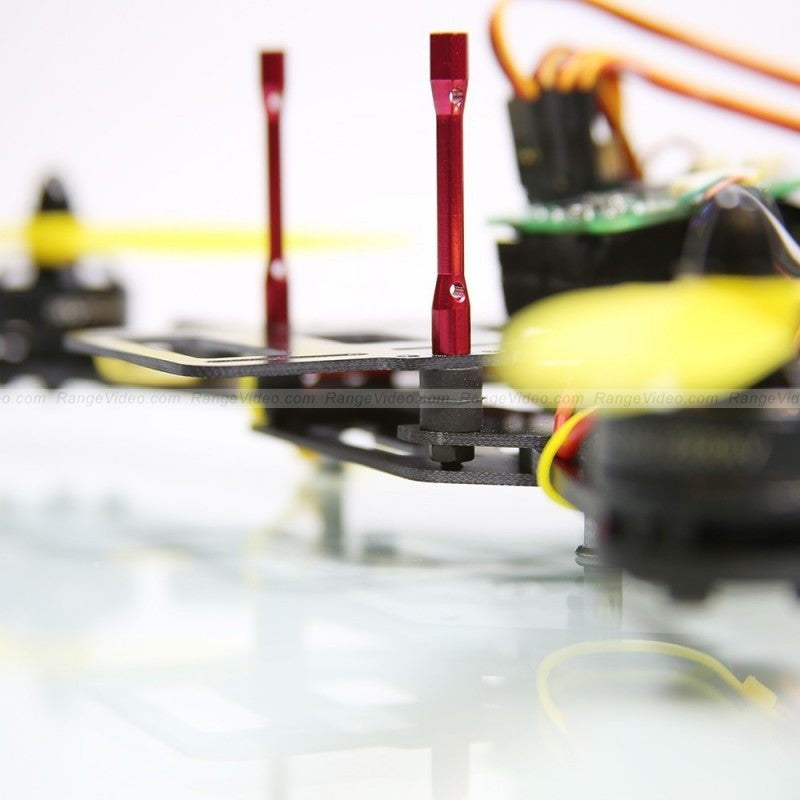 HQ 4.5mm Round Female-Female Standoff M3x0.5x40mm - red (2pcs/set)