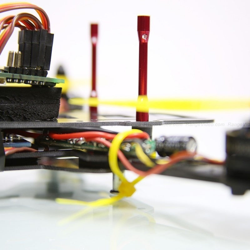 HQ 4.5mm Round Female-Female Standoff M3x0.5x40mm - red (2pcs/set)