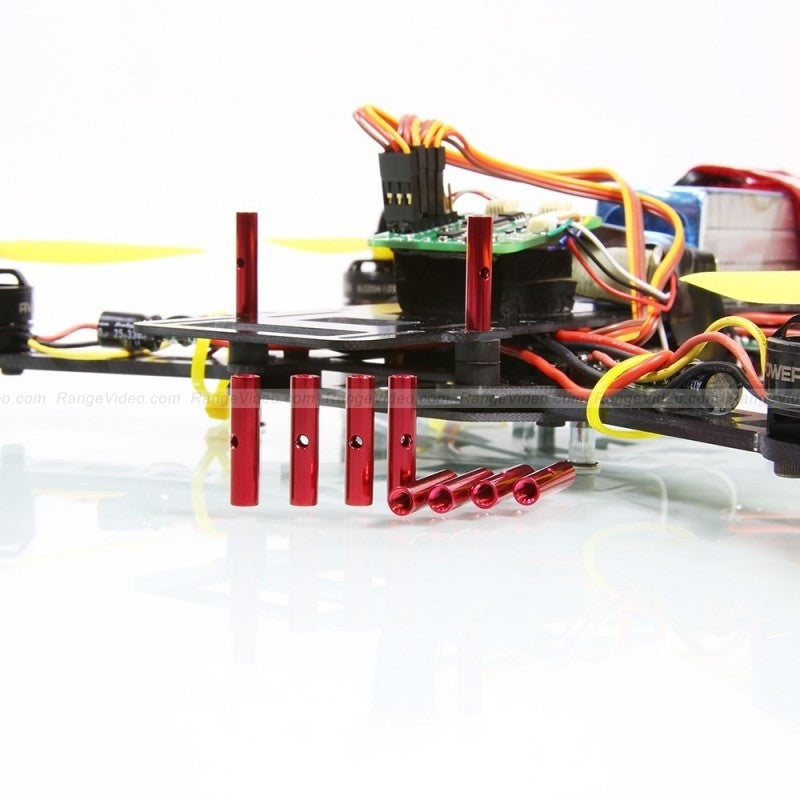 HQ 4.5mm Round Female-Female Standoff M3x0.5x20mm - red (10pcs/set)