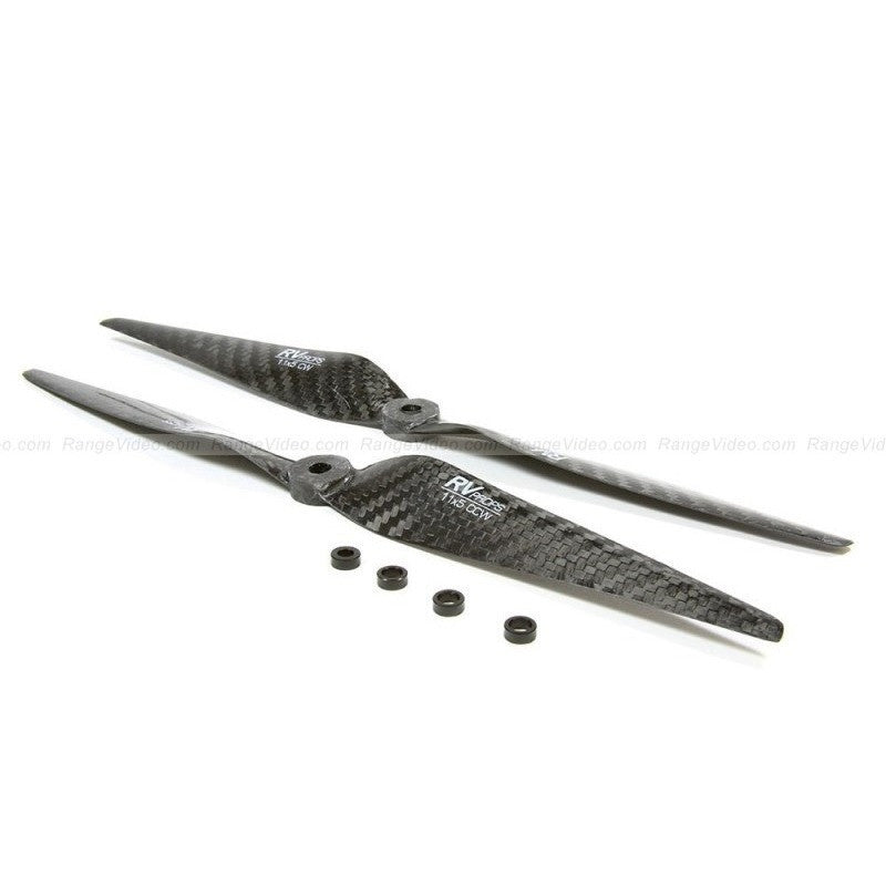 RVPROP 11 X 5.5 Carbon Fiber Multirotor Propeller CW & CCW Propeller Set