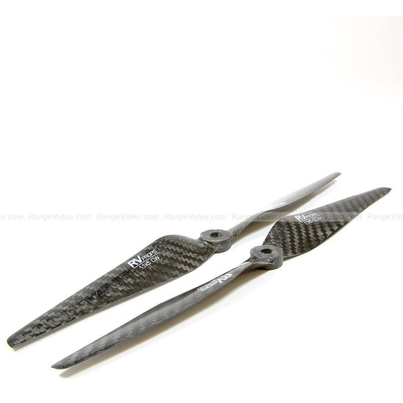 RVPROP 11 X 5.5 Carbon Fiber Multirotor Propeller CW & CCW Propeller Set