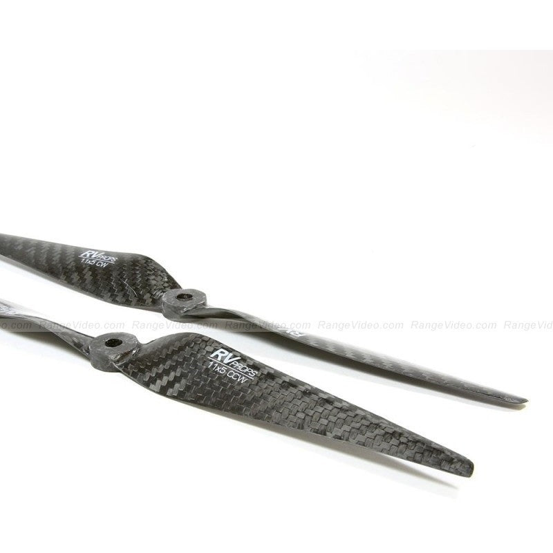 RVPROP 11 X 5.5 Carbon Fiber Multirotor Propeller CW & CCW Propeller Set