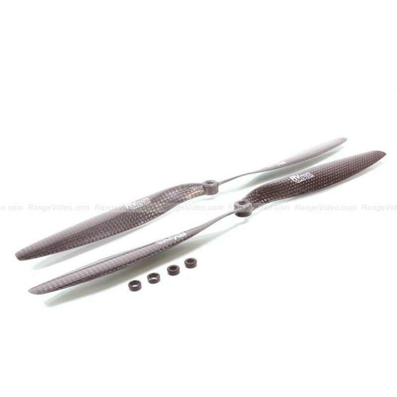 RVPROP 12 X 4.5 Slow Flyer Carbon Fiber Multirotor Propeller CW & CCW Propeller Set