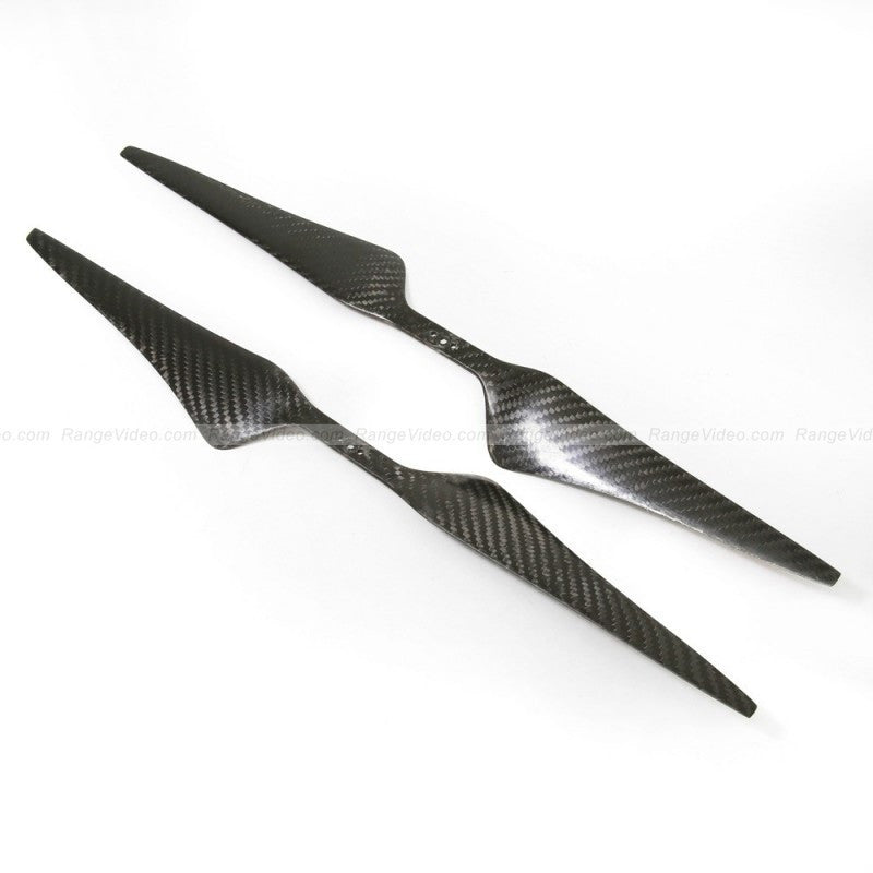 RVProp 17 X 5.5 Multirotor CF Propeller Set (CW & CCW) for Pancake Motors