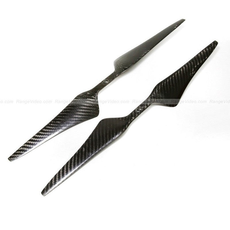 RVProp 17 X 5.5 Multirotor CF Propeller Set (CW & CCW) for Pancake Motors