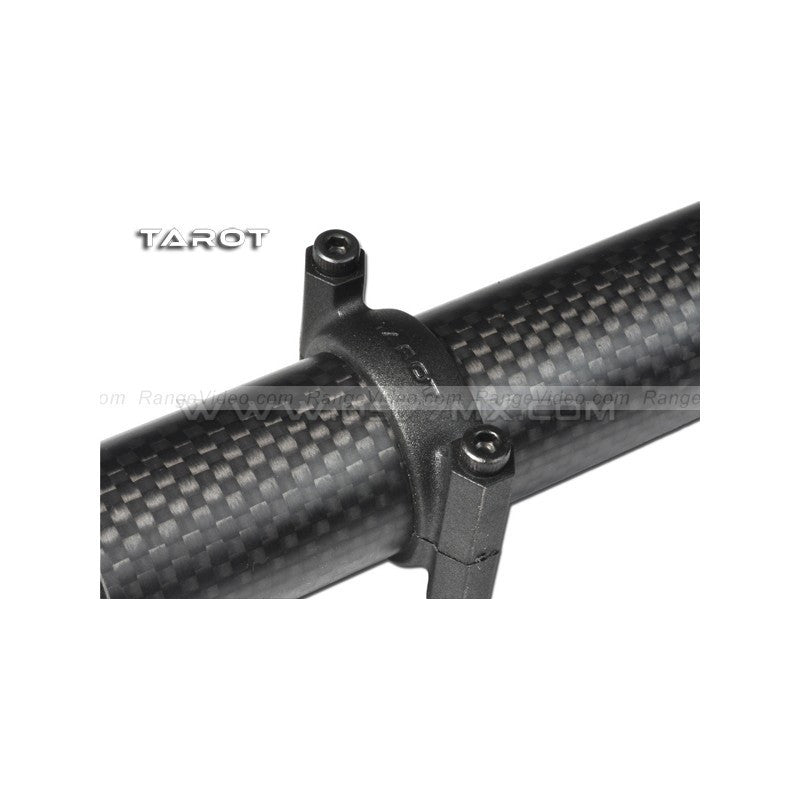 TL100A01- Tarot 25MM  Tube Clamp Plastic black/yellow