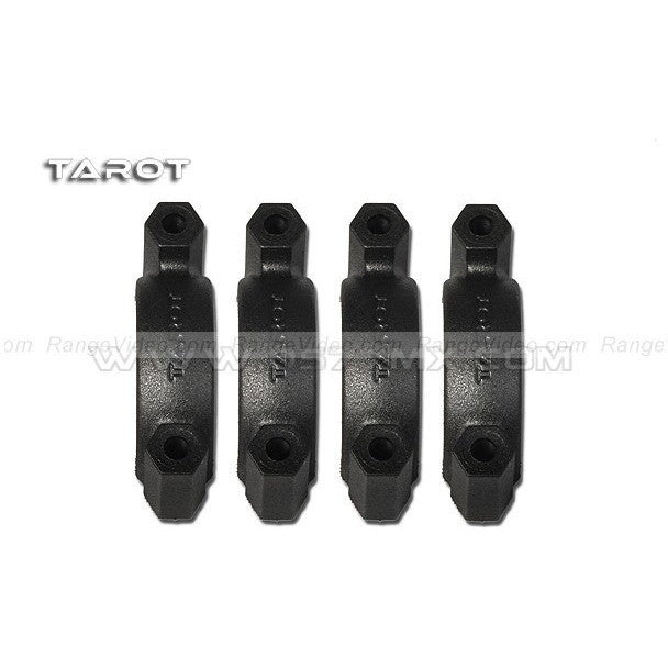 TL100A01- Tarot 25MM  Tube Clamp Plastic black/yellow