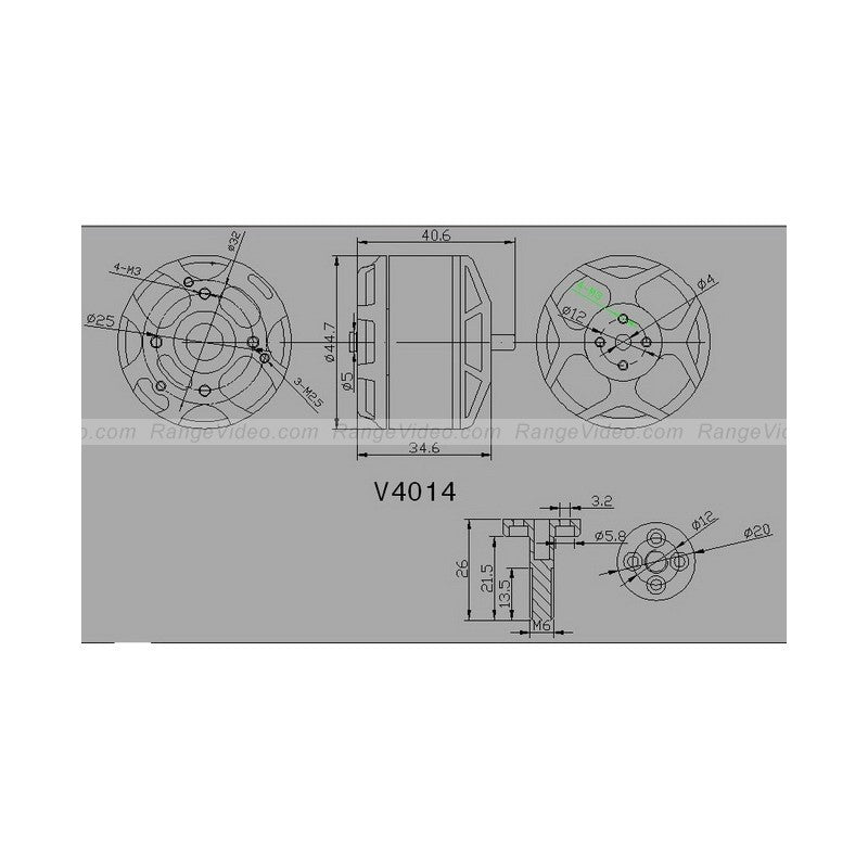 Sunnysky V4014 brushelss motor(44.70mm dia)
