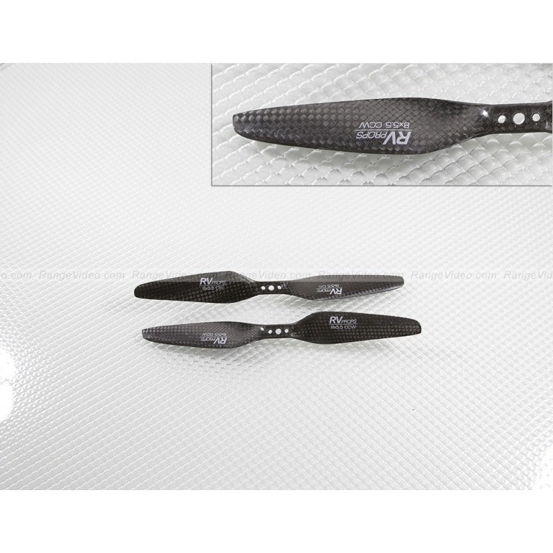 RVPROP  8 X 5.5  Carbon Fiber Multirotor Propeller CW &amp; CCW Propeller Set 