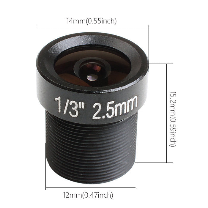 RunCam 1/3" camera lens f2.5mm FOV 130