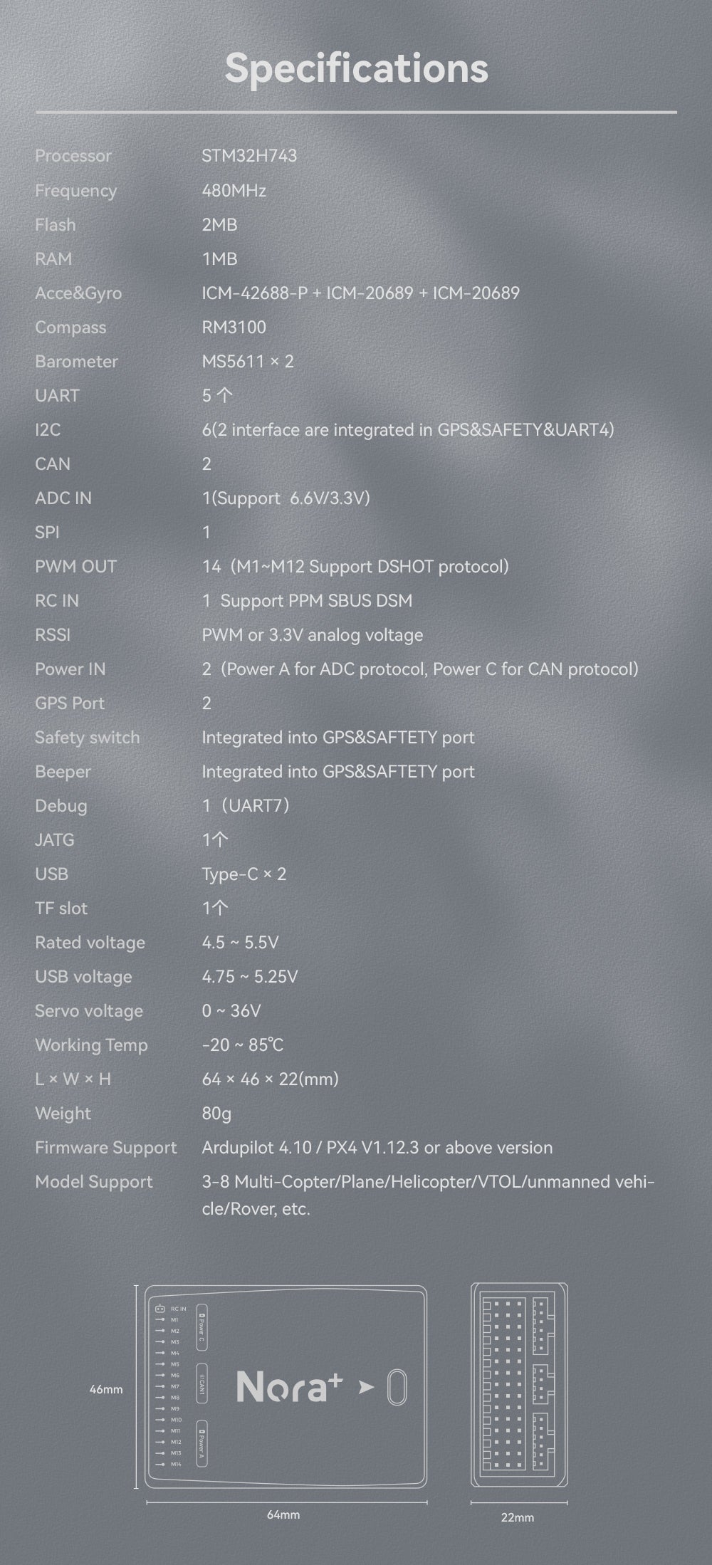 Pixhawk / Px4 Nora+ Flight Controller CUAV