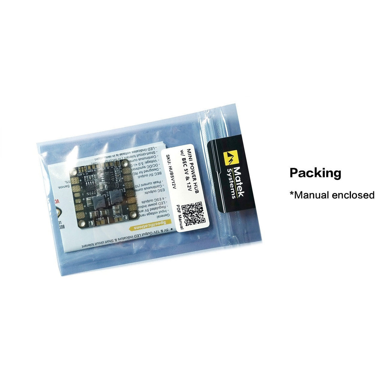 Matek Power Hub w/BEC 5V & 12V